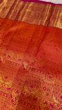 Pure zari handloom Kanjeevaram silk saree- Silk mark certified- PS2464