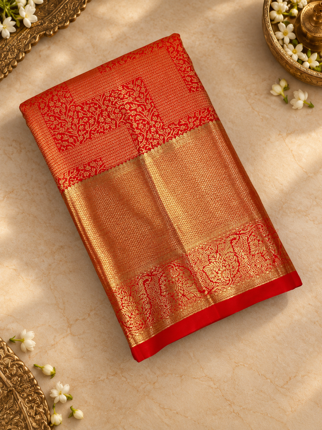 Premium Bridal Semi Kanchipuram Silk Saree -RF1319