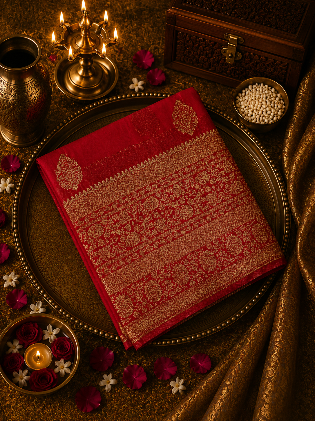 Premium Crush Georgette Saree💗