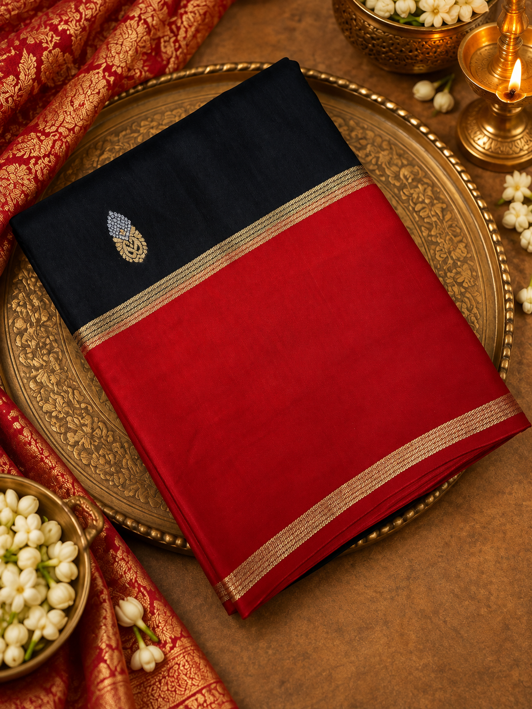 Premium viscose crepe saree