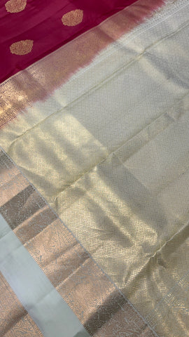 Pure Kanjeevaram silk mark certified saree