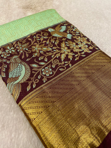 Premium Bridal Semi Kanchipuram Silk Saree