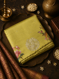 Premium Soft Tassar Saree With Embroidery