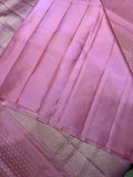 Pure 1G zari handloom Kanjeevaram Silk Saree- Silk mark certified- PS2404 Baby pink