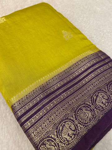 Premium Semi Chanderi Saree-900909