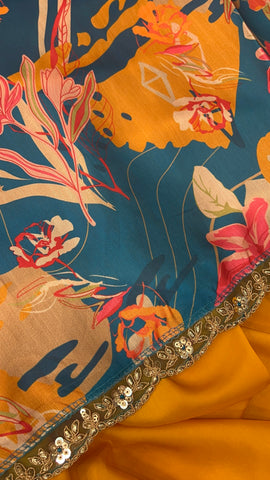Designer Fancy Saree With Work