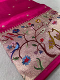 Pure Tissue Organza With Paithani Border -901992