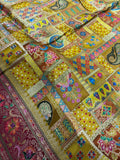 Premium Banarasi Crepe Kalamkari Saree