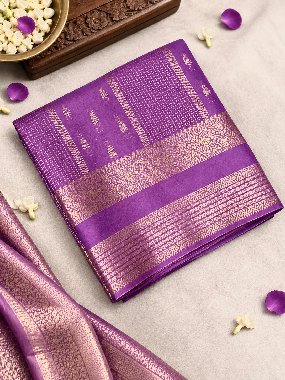 Pure Mix Crepe Mysore Silk Saree - 902033