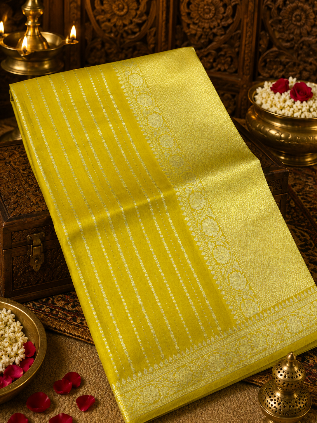 Premium Designer Crepe Silk Saree