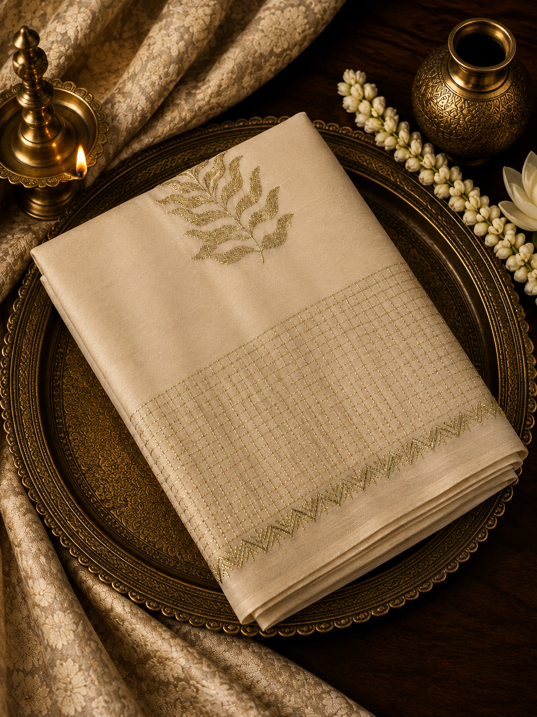 Russian Silk Saree With Embroidery 🦢