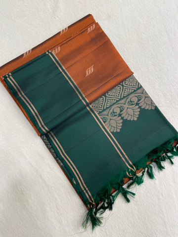 Half Mix Kanjeevaram Soft Silk Saree