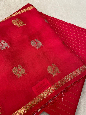 Pure Mix Semi Crepe Mysore Silke Saree💗