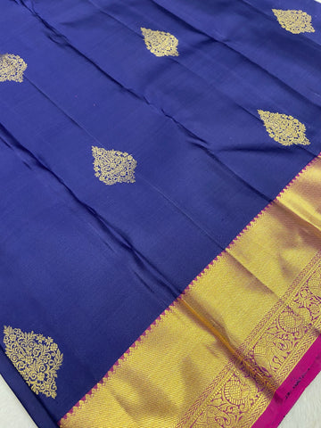 Pure zari handloom Kanjeevaram silk mark certified saree