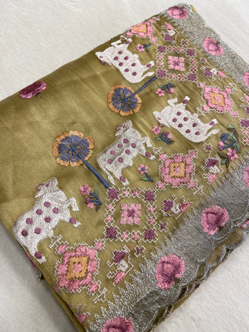 Premium Tissue Organza Saree