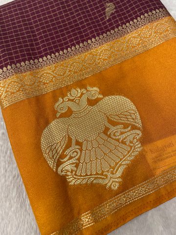 Premium Semi Crepe Mysore Silk Saree