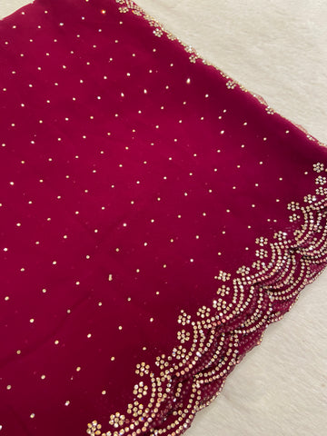 Pure Chinnon Saree