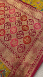 Premium Banarasi Crepe silk Saree With Appliqué Work - 902644