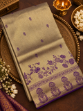 Premium Bridal Semi Tissue Kanjeevaram Silk Saree - 902648