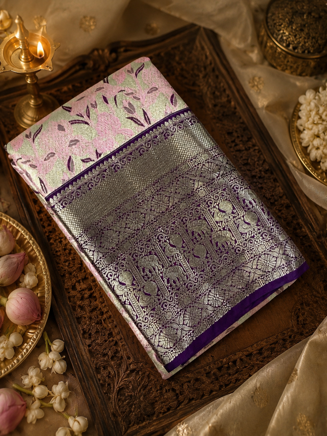 Premium Bridal Semi Kanchipuram Silk Saree