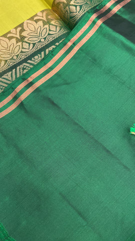 Half Mix Kanjeevaram Soft Silk Saree