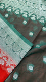 Pure Mix Chiffon Saree (Dark)- 902704