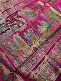 Premium Banarasi Crepe Kalamkari Saree