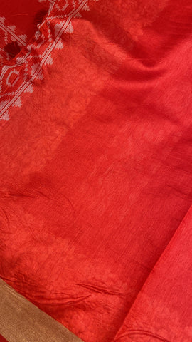 Raw mango silk saree