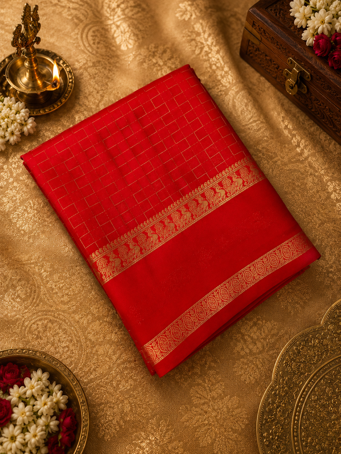 Premium Crepe Semi Mysore Silk Saree❤️