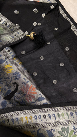 Premium Semi Mashru Silk Saree🖤✨