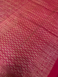 Pure Mix Mysore Crepe Silk Saree in brocade design- 902595 Reddish pink