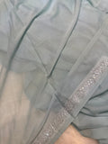 Premium designer organza saree- 902608 Aqua