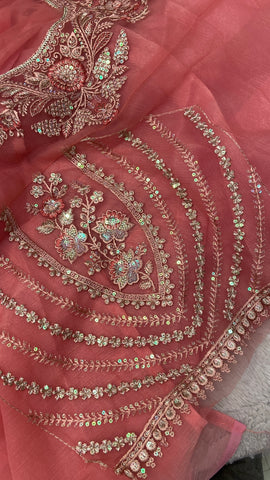 Designer cocktail saree