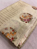 Pure Organza Saree With Embroidery