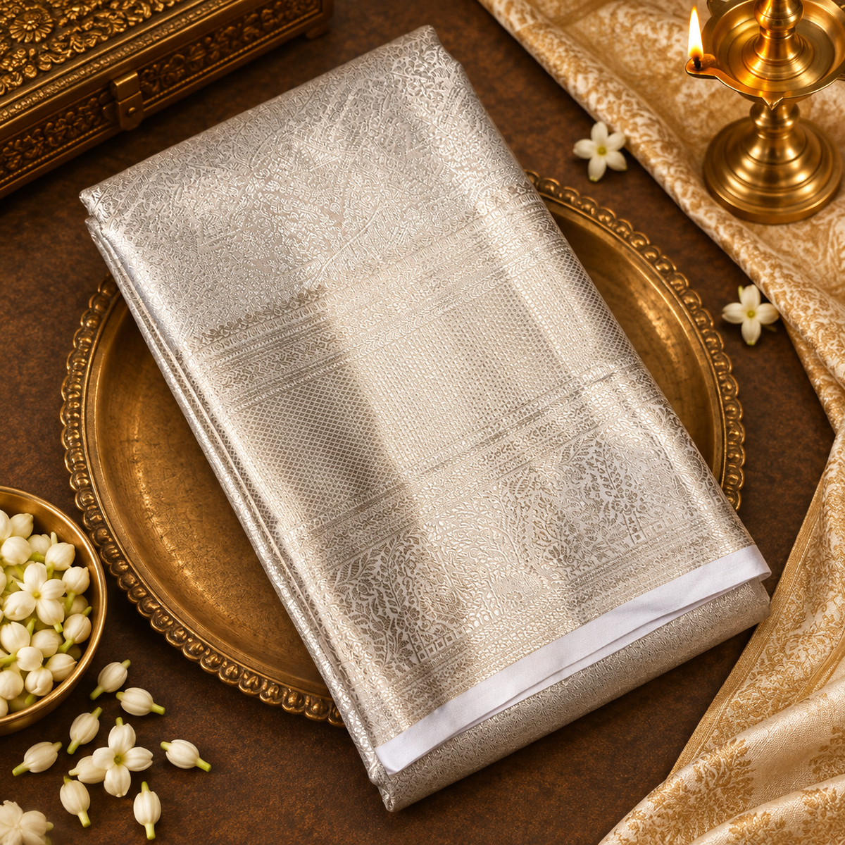 Premium Bridal Semi Kanchipuram Silk Saree - 901998