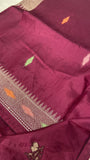 Premium Russian Dola Silk Sare With Embroidery