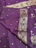 Premium Quality Tussar Saree in Paithani Weaves (Wine)