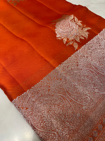 Pure Organza by Mashru silk saree