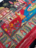 Premium Banarasi Crepe Kalamkari Saree