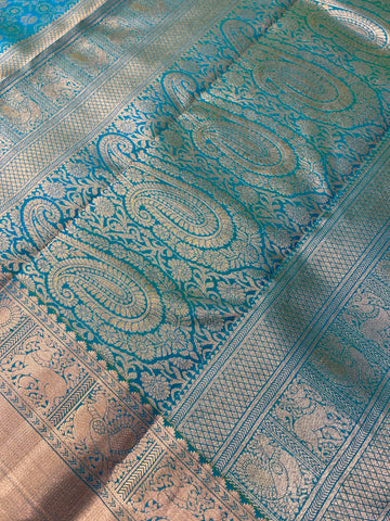 Pure Handloom Kanjeevaram Silk Mark Certified Saree