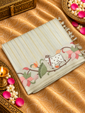 Pure Tassar Saree With Embroidery - 901997