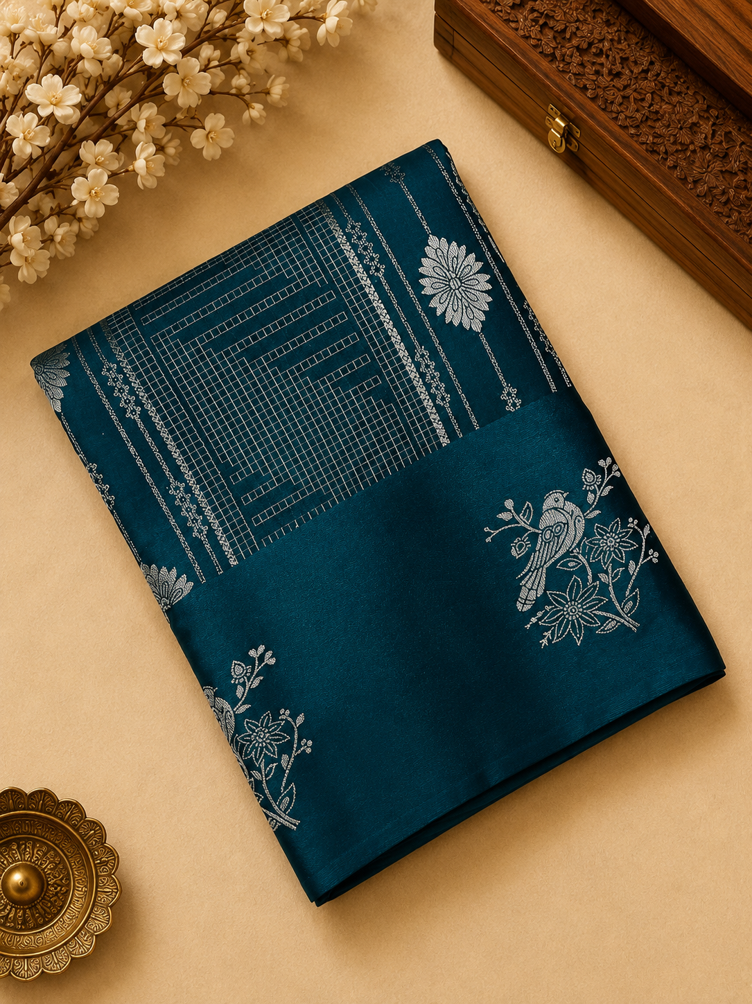 Premium Crepe Satin Silk Saree