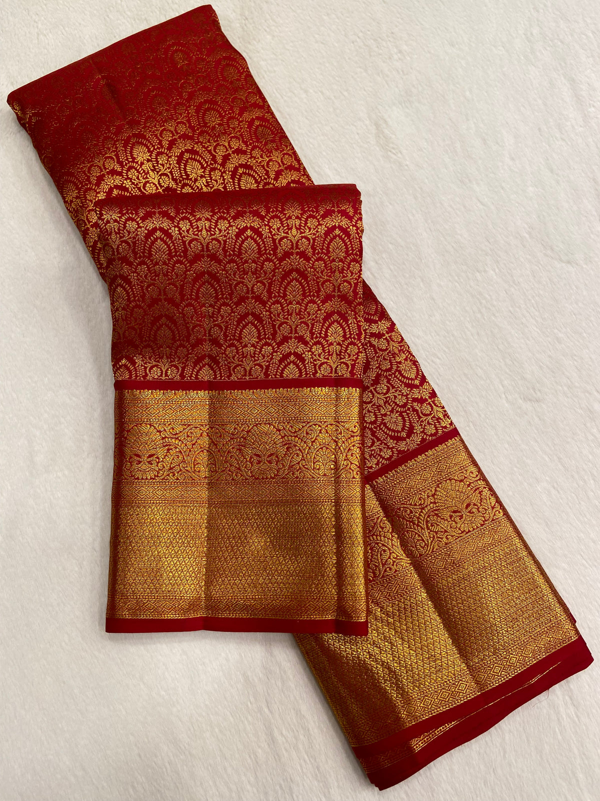 Pure Zari Handloom Kanjeevaram Silk Mark Certified Saree
