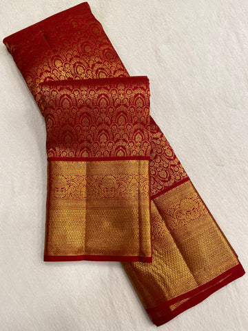 Pure Zari Handloom Kanjeevaram Silk Mark Certified Saree