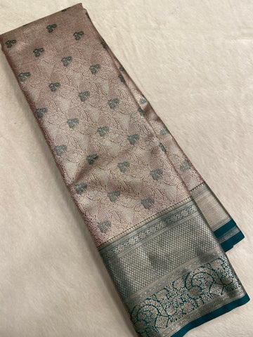 Tissue Bridal semi Silk Saree