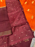 Pure  Mix Mysore Crepe Silk Saree