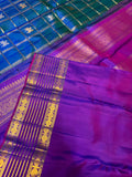 Pure 1G gold zari handloom Kanjeevaram Silk Saree- Silk mark certified- PS2415