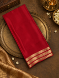 Pure Mix Mysore Crepe Silk Saree- 902032 Red