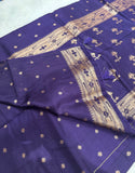 Premium Quality Tussar Saree in Paithani Weaves 💜