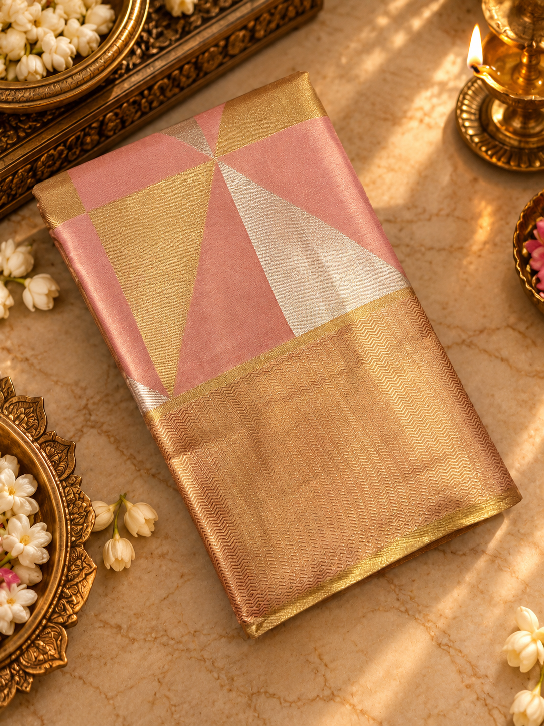 Premium Semi Bridal Tissue Silk Saree - DIAMOND8
